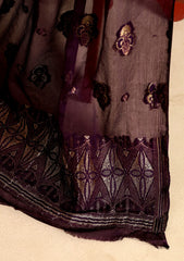 Formals - Fancy Closet - 2 pcs Suit - Chiffon Jamawar D#82 Pink Purple