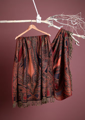 Water Wool Jamawar Shawl D - 01 - Multi 51