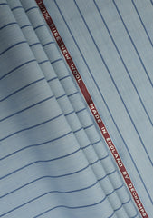 Dechamps Suiting Selvage Wool Fabric - Sky Blue