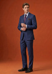 Dormeuil Amadeus Finest Super 180's Wool Fabric - N Blue