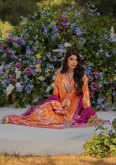 Winter Collection - Qalamkar - Luxe Silk 24 - UA-03 ALMA