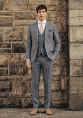 Dormeuil Dorsilk Wool & Silk Fabric - S Grey