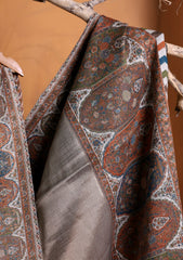 Pashmina Zari Jamawar Shawl D#01 - Brown