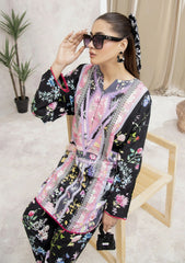 Pret Collection - Mehryam - Pure Comfort Co-Ord's - Jet Black Pastel Floral