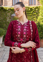 Lawn - Marjjan - Ruhi - Unstitched 25 - MLL-03 A (MAROON)