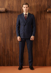 Dormeuil Microns Super 160's Wool Fabric - B Blue