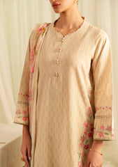 Lawn - Sahar - Jacquard Embroidered - FL-V1-S25-01 - Botanic Beige