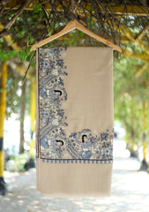 Pashmina Embroidered Shawl D - 186 - Skin