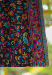 Pure Jamawar Kaani Shawl D - 2224 - Multi Black