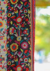 Pure Jamawar Kaani Shawl D - 2227 - Multi Black