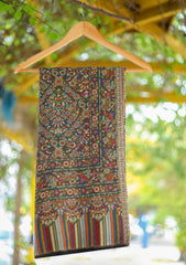 Pure Jamawar Kaani Shawl D - 2229 - Multi Black