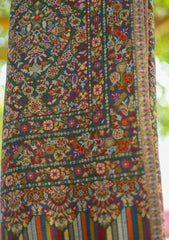 Pure Jamawar Kaani Shawl D - 2229 - Multi Black