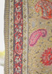 Pure Pashmina Qalamkar Aari Shawl D - 2219 - Multi Skin