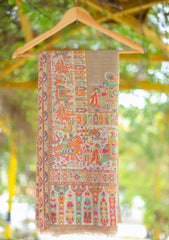 Pure Jamawar Kaani Shawl D - 2218 - Multi Skin