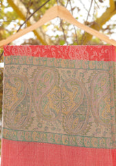 Pure Pashmina Kaani Jamawar Scarf D - 20B - Chocolate