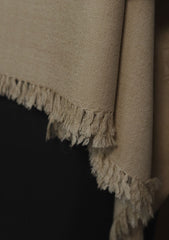 Men Shawls - Wool Shawls - D#238 - S Fawn