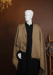 Men Shawls - Wool Shawls - D#212 - G Brown