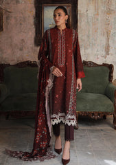 Winter - Sahar - Fall Edit - Embroidered 25 - AW1-25#Z16 - Crimson Amour