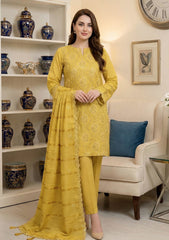 Winter - Meemsey - Koh e Noor - Chikankari Dhanak 25 - D#225 - P Green