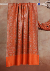 Pashmina Jamawar Scarf D#104 - Rust