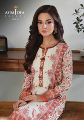 Lawn Collection - Asim Jofa - Basic - Print - 2 Pcs - AJBP#52