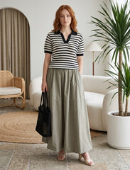 Pret - Moven - Cotton Linen Skirt - Green