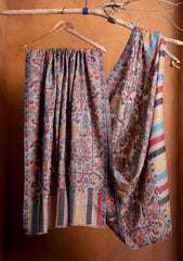 Pashmina Jamawar Shawl D#01 - Skin