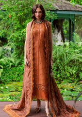 Winter - Marjjan - Bella 25 - Embroidered Karandi - MWK#37 A - RUST