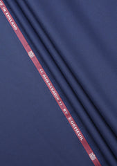 Dormeuil Amadeus Finest Super 180's Wool Fabric - D Blue