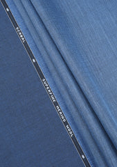 Scabal Pulse SuperFine Natural Stretch Merino Wool Fabric - M Blue