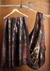 Pashmina Zari Jamawar Shawl D#51 - Black