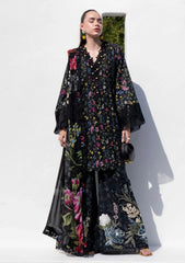 Lawn - Alif - AJR Printkari 25 - PK#03 - Midnight Flora