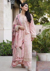 Lawn Collection - Eshaal Mishkaat - Zaib un Nisa - Peach Hues