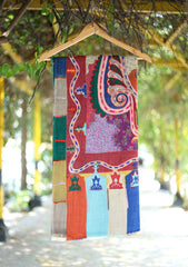 Pashmina Ari Work Wool Shawl D - 07 - Multi