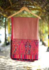 Pashmina Kaani Zari Shawl D - 17 - SH Pink