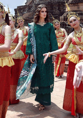 Lawn - Marwat Textiles - Gulmina - Luxury 25 - Vol-II - D#07 - EMERALD DRAPE