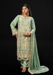 Formals - Zainab Fazlani - Soiree Chiffon 25 - Mint Éclat