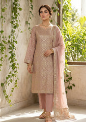 Formals - Riwaj - Fancy Bamber Chiffon - 2 Pcs Suit - CBD#2893 - Brown