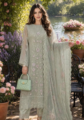 Formals - Noor By Saadia Asad - Nooriyah Luxury Embroidered Chiffon 26 - D#01 - Pistachio Mist