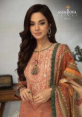 Lawn Collection - Asim Jofa - Basic - Print - 3 Pcs - AJBP#39