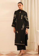 Lawn - Sahar - Jacquard Embroidered - FL-V1-S25-05 - Raven Muse