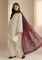 Winter - Riwaj - Pashmina Embroidered Suit - Wool Shawl - D#01 - L Skin