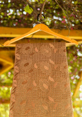 Swiss Lawn Emb Shawl D - 27 - Golden