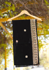 Swiss Lawn Ari Work Shawl D - 14 - Black