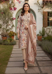 Winter - Riwaj - Printed Marina - 3 Pcs - Wool Shawl 25 - D#37