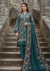 Winter - Riwaj - Printed Marina - 3 Pcs - Wool Shawl 25 - D#74