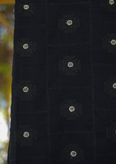 Swiss Lawn Emb Shawl D - 22 - Black