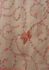 Pashmina Kashmiri Work Scarf D - 08 - Brown