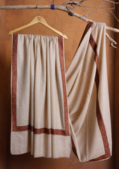 Pashmina Embroidered Border Shawl D#13 - Skin