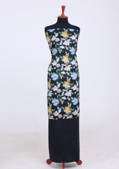 Lawn - Rubaaiyat - Digital Printed 26 - 2 By 2 - D#36 - Black